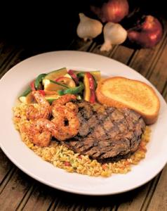 Chili's ribeye and shrimp