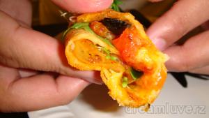 rolled pizza