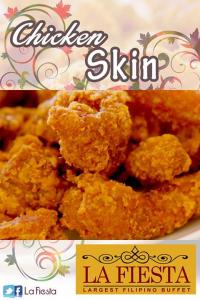 La fiesta Chicken skin