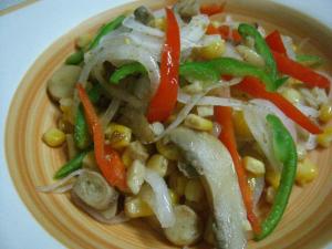 FRIED CORN AND MUSHROOM