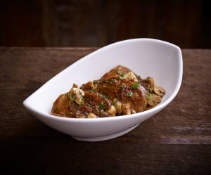 Sauteed Lengua with Mushrooms Salpicao