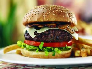 Chili's mushroom swiss burger