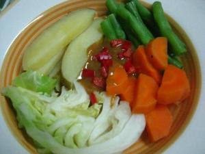 GADO GADO SALAD with spicy peanut sauce