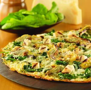 Roasted Artichoke & Spanach Pizza