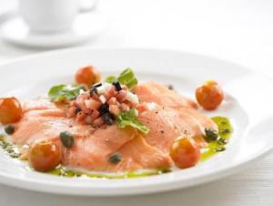 Best taste ever with Salmon Carpaccio