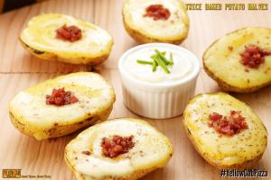 Twice Baked Potato Halves