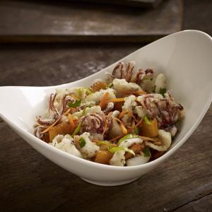Fried Squid with Toasted Garlic