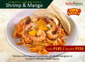 shrimp and mango