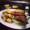 Strips Of Bacon In A Burger