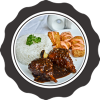 Chicken Adobo W/ Baby Croquettes