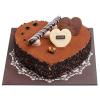 Chocolate Crunch Heart Cake