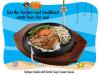 Salmon Steak With Garlic Soya Cream Sauce